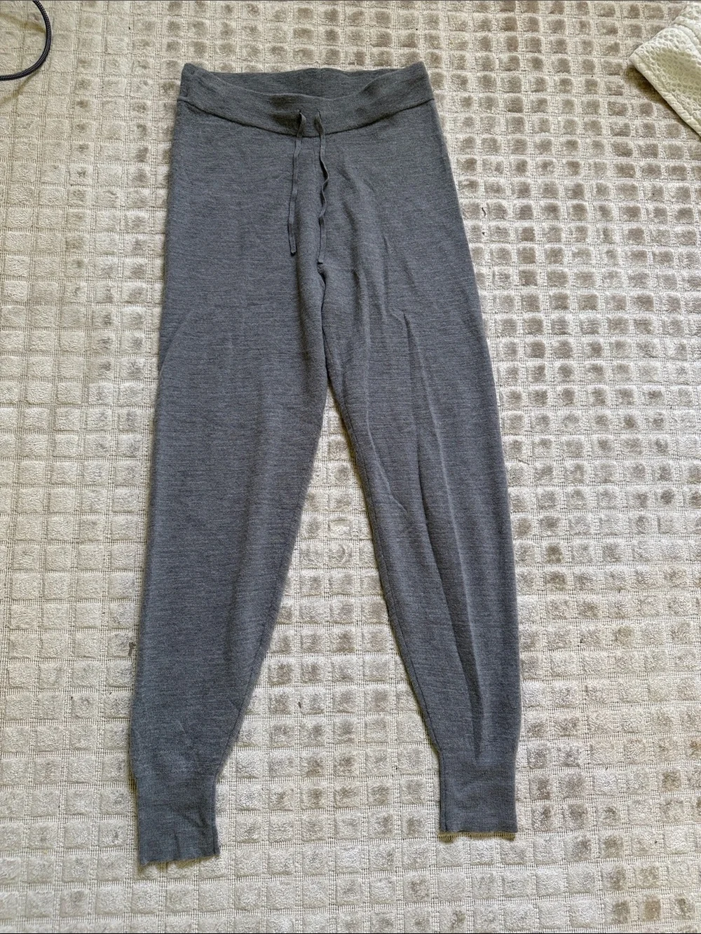 J Crew 100% Merino Wool Women's Gray Jogger Pants Sweatpants S
